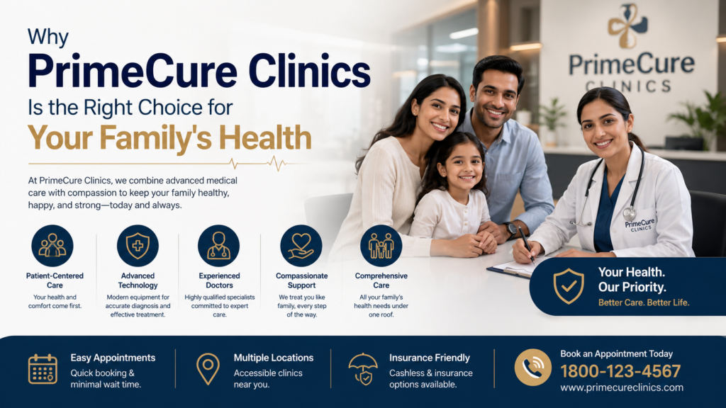 Why PrimeCure Clinics Is the Right Choice for Your Family’s Health
