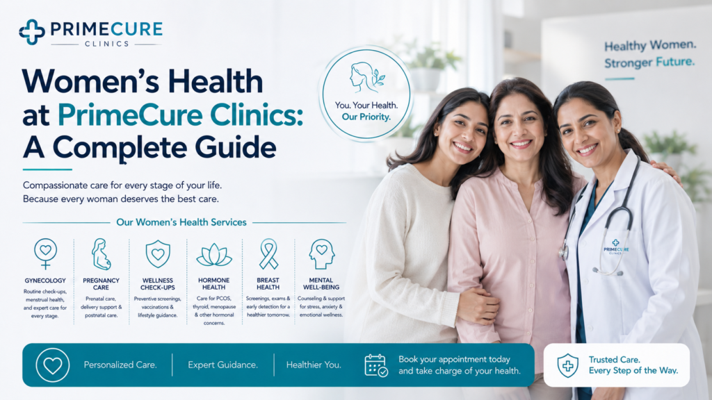 Women’s Health at PrimeCure Clinics: A Complete Guide