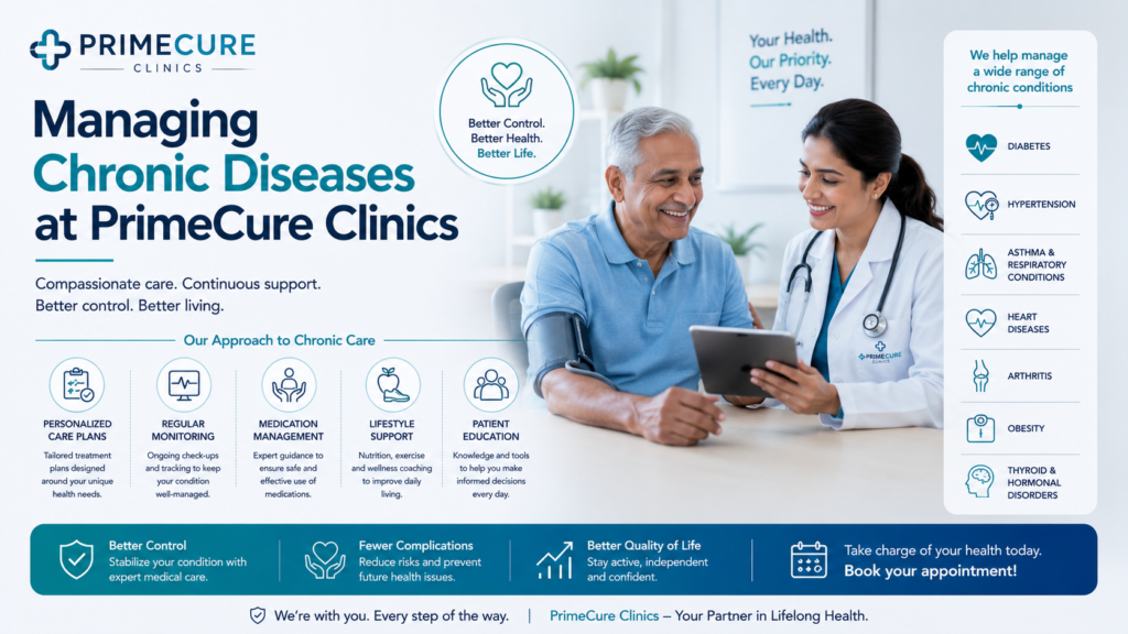 Managing Chronic Diseases at PrimeCure Clinics