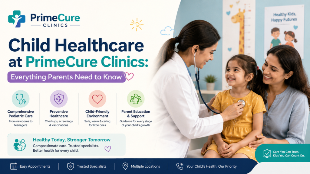 Child Healthcare at PrimeCure Clinics: Everything Parents Need to Know