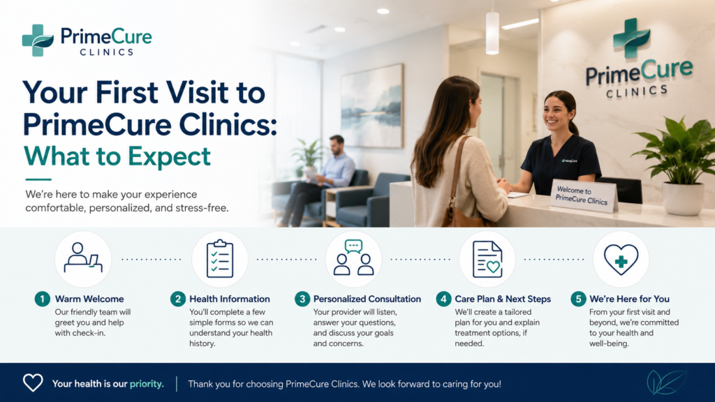 Your First Visit to PrimeCure Clinics: What to Expect