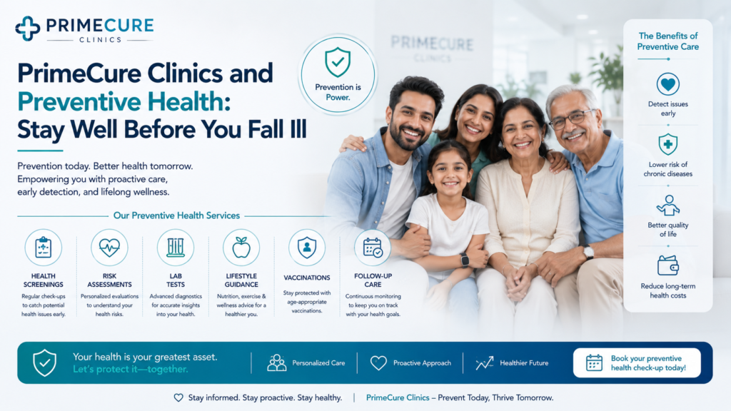 PrimeCure Clinics and Preventive Health: Stay Well Before You Fall Ill