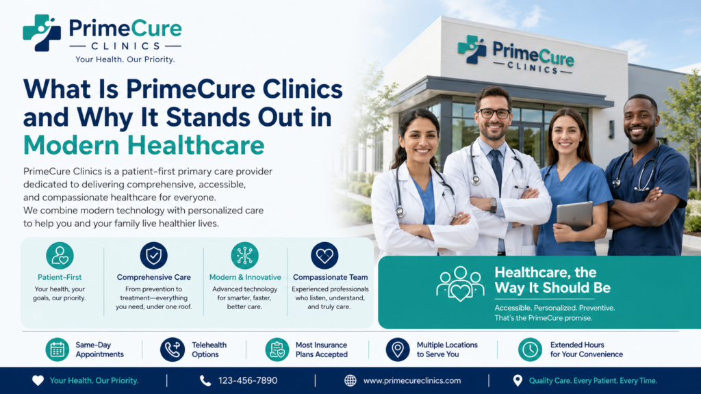 What Is PrimeCure Clinics and Why It Stands Out in Modern Healthcare
