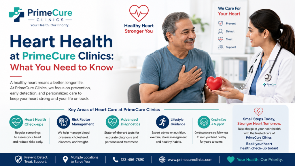Heart Health at PrimeCure Clinics: What You Need to Know
