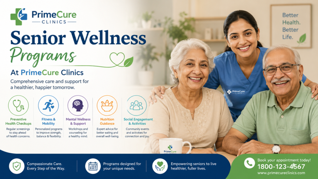 Senior Wellness Programs at PrimeCure Clinics
